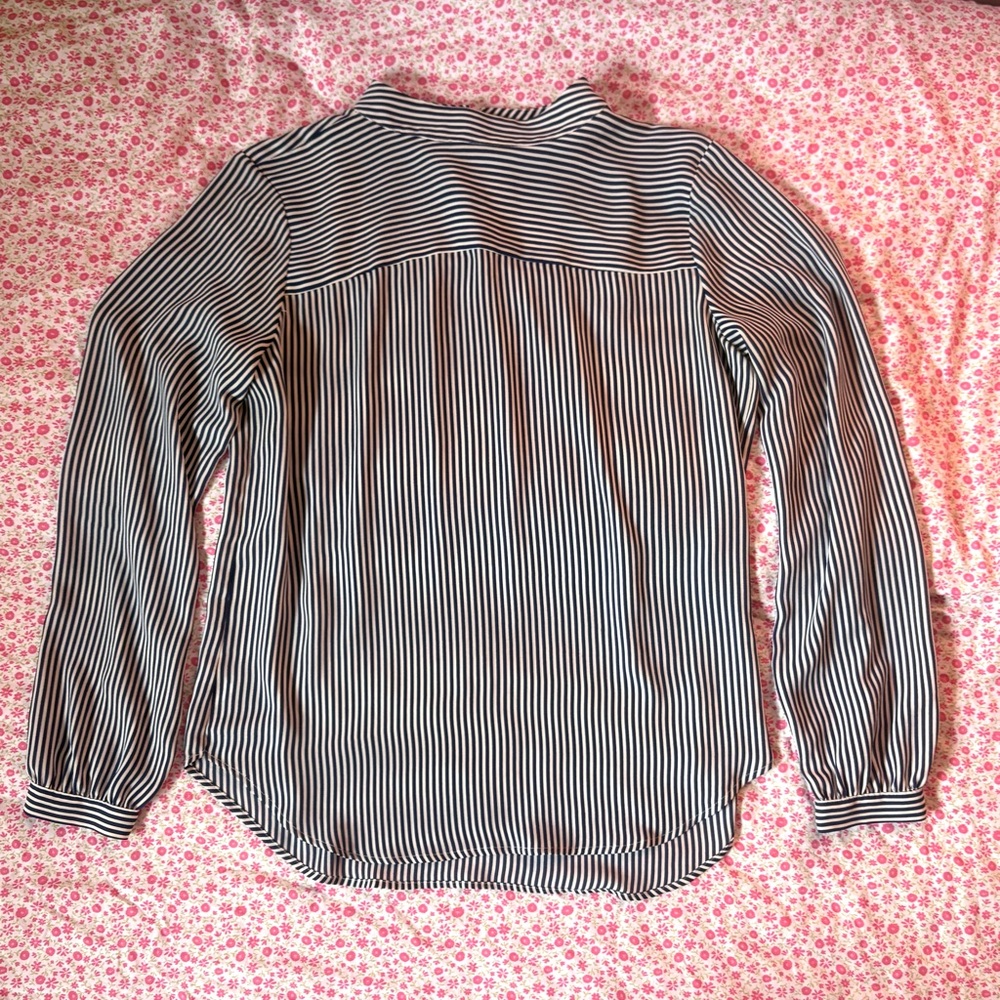 Loft Striped Women's Top - Blue and White